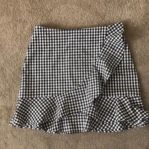 Houndstooth mini shirt